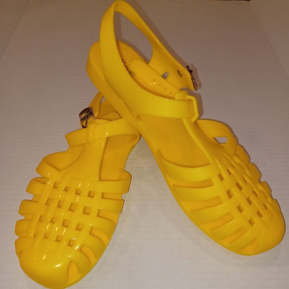 Women Low Flat Heels Gladiator Water Summer Shoes Sun Jelly Fisherman Sandals 11